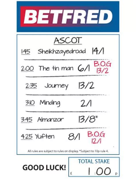 betfred bet checker.